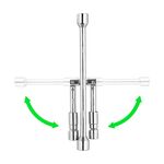 Ключ балонний розкладний 17 19 21 23мм INTERTOOL HT-1596, фото , зображення 3 | SNABZHENIE.com.ua