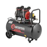 Компресор 50 л, 1.5 кВт, 220 В, 8 aтм, 250 л/хв, 2800 об/хв, безмасляний, 2 циліндра, фото , зображення 2 | SNABZHENIE.com.ua