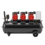 Компресор 100 л, 3х1.5 кВт, 220 В, 8aтм, 750 л/хвил, 2800 об/хв, безмасляний, 6 циліндрів, фото , изображение 3 | SNABZHENIE.com.ua