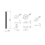 Крепление бачка к унитазу Direct 100 мм (нержавеющая сталь), фото , зображення 2 | SNABZHENIE.com.ua