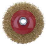 Щітка проволочна конусоподібна 125мм М14*2мм (латуньована) SIGMA (9016121), фото , зображення 3 | SNABZHENIE.com.ua