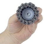 Щетка чашеобразная 75мм, хвостовик 6мм, стальная витая SIGMA, фото , изображение 2 | SNABZHENIE.com.ua