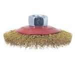 Щітка проволочна конусоподібна 75мм М14*2мм (латуньована) SIGMA (9016071), фото , зображення 2 | SNABZHENIE.com.ua