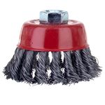 Щітка проволочна чашеобразна 85мм М14*2мм (сталевий витий) SIGMA (9026081), фото , зображення 2 | SNABZHENIE.com.ua