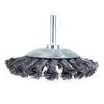 Конусная проволочная щетка 100мм, хвостовик 6мм, SIGMA, фото , изображение 2 | SNABZHENIE.com.ua