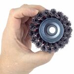 Щітка проволочна чашеобразна 85мм М14*2мм (сталевий витий) SIGMA (9026081), фото , зображення 3 | SNABZHENIE.com.ua