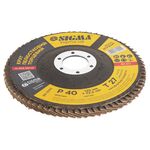 Круг лепестковый Т27 Ø125мм P40 SIGMA (9172041), фото , изображение 3 | SNABZHENIE.com.ua