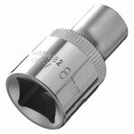 Насадка шестигранна коротка 1/2 8мм CrV ULTRA (6070082), фото , зображення 2 | SNABZHENIE.com.ua