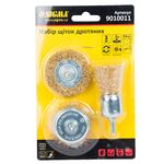 Щетки проволочные 3шт 25; 50; 50мм, хвостовик 6мм, SIGMA (9010011), фото , изображение 2 | SNABZHENIE.com.ua