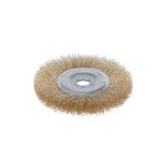 Щетка дисковая проволочная 115мм 22,23мм (латунированная) SIGMA, фото  | SNABZHENIE.com.ua