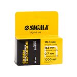 Скобы каленые 10×11.3мм 1000шт SIGMA (2812101), фото  | SNABZHENIE.com.ua