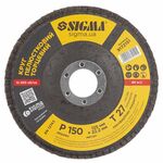 Круг лепестковый Т27 Ø125мм P150 SIGMA (9172151), фото , изображение 2 | SNABZHENIE.com.ua