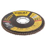 Круг лепестковый торцевой T29 Ø125мм P40 SIGMA (9172621), фото , изображение 3 | SNABZHENIE.com.ua