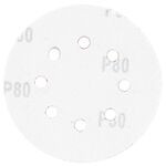 Шлифовальный круг 125мм P80 8 отверстий (10шт) SIGMA (9122651), фото , изображение 2 | SNABZHENIE.com.ua