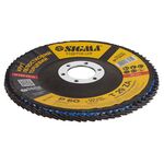 Круг лепестковый торцевой Т29 (конический) ZA Ø125мм P60 SIGMA (9173531), фото , зображення 3 | SNABZHENIE.com.ua