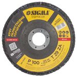 Круг лепестковый торцевой Т29 (конический) ZA Ø125мм P100 SIGMA (9173551), фото , зображення 2 | SNABZHENIE.com.ua