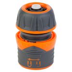 Коннектор 1/2 швидкознімний для шланга 1/2 аквастоп з замком (ABS+TPR) FLORA (5015434), фото , зображення 2 | SNABZHENIE.com.ua