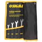 Ключи рожковые 12 шт 6-32 мм CrV сатин (включая чехол) SIGMA, фото , изображение 2 | SNABZHENIE.com.ua
