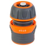 Коннектор 1/2 швидкознімний для шланга 1/2 аквастоп з замком (ABS+TPR) FLORA (5015434), фото  | SNABZHENIE.com.ua