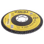 Круг лепестковый торцевой Т27 ZA Ø125мм P100 SIGMA (9173051), фото , изображение 3 | SNABZHENIE.com.ua