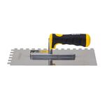 Гладилка нержавіюча штукатурна Profi 280×130мм з зубом 10×10мм SIGMA (8327541), фото , зображення 3 | SNABZHENIE.com.ua