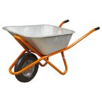 Одноколесная строительная тачка 90л, 200кг, колесо 15 FLORA, фото  | SNABZHENIE.com.ua