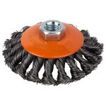 Щітка проволочна конусоподібна 100мм М14*2мм (сталевий витий) GRAD (9040105), фото  | SNABZHENIE.com.ua