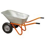 Тачка будівельна двоколісна 100л 320кг колесо 15 FLORA (5056714), фото , зображення 3 | SNABZHENIE.com.ua