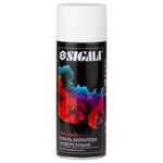 Эмаль акриловая аэрозольная 400мл белая матовая SIGMA RAL 9010, фото  | SNABZHENIE.com.ua