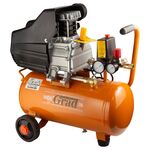 Компрессор 1.5кВт 198л/мин 8бар 24л (2 крана) GRAD 7043555, фото  | SNABZHENIE.com.ua