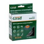 Щітка проволочна конусоподібна 100мм М14*2мм (сталевий витий) GRAD (9040105), фото , зображення 2 | SNABZHENIE.com.ua