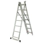 Універсальна розкладна драбина на 7 ступенів, фото , зображення 2 | SNABZHENIE.com.ua