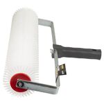 Валик игольчатый аэрационный для наливного пола 80×400мм с ручкой (рамкообразная) белая иголка SIGMA (8313611), фото , зображення 3 | SNABZHENIE.com.ua