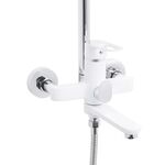 Душевая система универсальная Lidz Latwa 1031 на три потребителя (с изливом) (k35) White LDLAT1031WHI48994, фото , изображение 3 | SNABZHENIE.com.ua