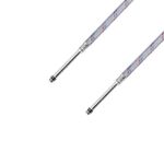 Гибкая подводка для подключения смесителя Kroner KRM 1/2"хМ10 ВН 40 см в нейлоновой оплетке покрытой ПВХ (пара), фото , изображение 2 | SNABZHENIE.com.ua