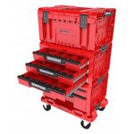 Набор ящиков QBRICK SYSTEM PRO RED SET 4, мобильный шкаф 525x345x885, фото  | SNABZHENIE.com.ua