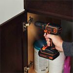 Аккумуляторная дрель-шуруповерт BLACK DECKER BDCDD18N, фото , изображение 3 | SNABZHENIE.com.ua