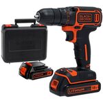 Дриль-шуруповерт акумуляторна BLACK DECKER BDCDC18KB, фото , зображення 2 | SNABZHENIE.com.ua