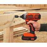 Акумуляторний ударний гайковерт BLACK DECKER BDCIM18N, фото , зображення 3 | SNABZHENIE.com.ua