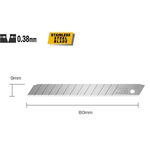 Сегментные лезвия 9мм OLFA AB-10S нержавеющая сталь 10 шт. (OF-AB-10), фото , зображення 2 | SNABZHENIE.com.ua