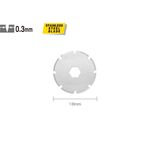 Роликовое лезвие 18мм OLFA PRB18-2 перфорационное из нержавеющей стали (OF-PRB18-2), фото , изображение 2 | SNABZHENIE.com.ua