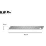 Сегментные лезвия 9мм OLFA AB-1 1 шт. (OLFA AB-1), фото , изображение 2 | SNABZHENIE.com.ua