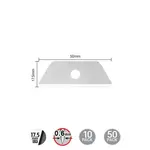 Лезвие OLFA RSKB-2/5 5шт (OF-RSKB-2/5), фото , изображение 3 | SNABZHENIE.com.ua