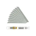 Сегментные лезвия 9 мм OLFA ASB-10S нержавеющая сталь 10шт (OF-ASB-10S), фото  | SNABZHENIE.com.ua