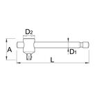 Вороток Т-образний UNIOR 1/2 (190.3/1), фото , зображення 2 | SNABZHENIE.com.ua