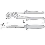 Клещи переставные с коробчатым шарниром UNIOR 35, фото , изображение 2 | SNABZHENIE.com.ua