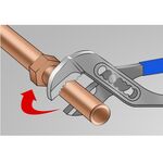 Клещи переставные с коробчатым шарниром UNIOR 35, фото , изображение 3 | SNABZHENIE.com.ua