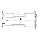 Зубило электрика с защитным фартуком UNIOR 240, фото , изображение 2 | SNABZHENIE.com.ua