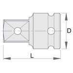 Переходник ударный UNIOR 1/2 (230.7/4), фото , изображение 2 | SNABZHENIE.com.ua