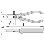 Изолированные пассатижи для снятия изоляции UNIOR 0,6 - 10 (478/1VDEBI), фото , изображение 2 | SNABZHENIE.com.ua